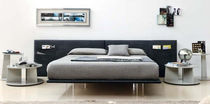 contemporary upholstered double bed UTILITY POCKET MAP ARREDAMENTI