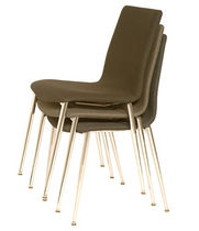 contemporary upholstered stacking chair ROBIE ISA International