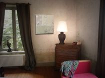 contemporary wall clock PATCHWORK 60/60 NATHALIE BE
