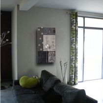 contemporary wall clock PATCHWORK 60/120 NATHALIE BE