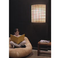 contemporary wall light (wood) WOVEN WOOD SCONCE Hudson Furniture