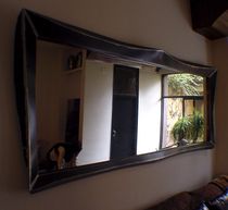 contemporary wall mirror WHO'S THE FAIREST BLACK ICI ET LA