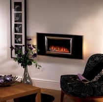 contemporary wall-mounted fireplace (electric closed hearth) IZARA Flamerite Fires