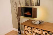 contemporary wall-mounted fireplace (electric closed hearth) SPIRO Flamerite Fires