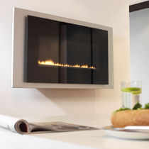 contemporary wall-mounted fireplace (gas closed hearth, vent-free) NEON Chesney 