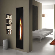 contemporary wall-mounted fireplace (gas open hearth) Mirror Flame ITALKERO