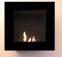 contemporary wall-mounted fireplace (bioethanol closed hearth) BOX-BOX BY CLIMART Climart