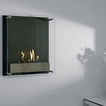 contemporary wall-mounted fireplace (bioethanol closed hearth) ATLANTIC TOWER Decoflame