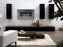 contemporary wall-mounted fireplace (bioethanol closed hearth) CULTURE by Shioconcept.com/LIVE SHIO CONCEPT
