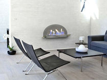 contemporary wall-mounted fireplace (bioethanol closed hearth) SPA by Shioconcept.com/LIVE SHIO CONCEPT