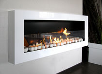 contemporary wall-mounted fireplace (bioethanol open hearth) LOUNGE direct chemin&eacute;e