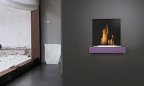 contemporary wall-mounted fireplace (bioethanol open hearth) BASIC DEMAPROJECT s.r.l.