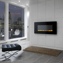 contemporary wall-mounted fireplace (gas closed hearth, vent-free) SCANDIUM Chesney 