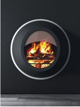 contemporary wall-mounted fireplace (wood-burning open hearth) MAUNAKEA by Francesco Lucchese Antrax IT
