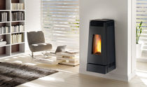 contemporary wall-mounted pellet wood stove NIL&Eacute;A  FRANCO BELGE