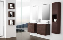 contemporary wall-mounted washbasin cabinet SERIE 35 - WENGUE Salgar
