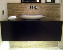 contemporary wall-mounted washbasin cabinet  Createam-design
