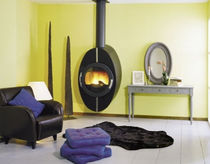 contemporary wall-mounted wood-burning stove ALLENAY2 CHEMINEES PHILIPPE