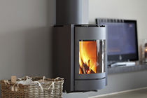 contemporary wall-mounted wood-burning stove 30-UP St&ucirc;v