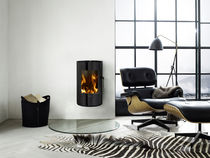 contemporary wall-mounted wood-burning stove MORS&Oslash; S10 � 70 Mors&oslash;