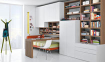 contemporary wardrobe with bookcase GABLP061 GAB