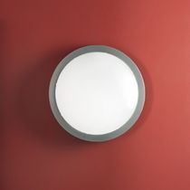 contemporary white glass wall light POOM CONTRACT: AI-PI IP54 by Roberto Favaretto  LUCENTE s.r.l.