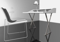 contemporary wood and metal secretary desk PRIVE&Eacute; SABINOAPRILE/Interior Design
