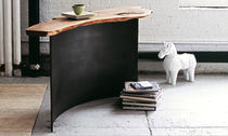 contemporary wood and metal sideboard table 0037 JOHN HOUSHMAND