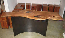 contemporary wood and metal sideboard table 0037.1 JOHN HOUSHMAND