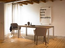 contemporary wood and metal table GRAPHIC by Arnold Merckx Arco Contemporary Furniture