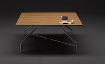 contemporary wood and metal table READY by Michele De Lucchi & Davide Angeli Domodinamica by Modular