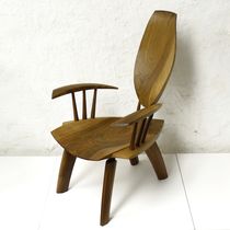 contemporary wood armchair DROP Peter Hook