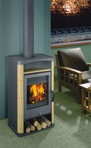 contemporary wood-burning boiler stove SORBAS ROMOTOP