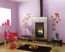 contemporary wood-burning stove DUISANS CHEMINEES PHILIPPE