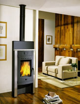 contemporary wood-burning stove ERLEN CHEMINEES PHILIPPE