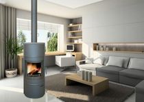 contemporary wood-burning stove 420 FLAM N' CO