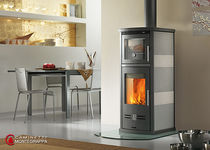 contemporary wood-burning stove PRIMAVERA MOD. 19220 Caminetti Montegrappa