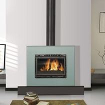 contemporary wood-burning stove (cast iron and steel) CROISIL GODIN