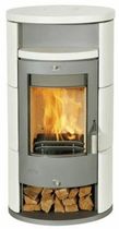contemporary wood-burning stove (ceramic) ALICANTE KERAMIK Fireplace