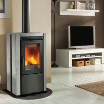 contemporary wood-burning stove (natural stone) ESTER Nordica