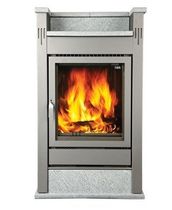 contemporary wood-burning stove (soapstone) PALAZZO MT 57/75-121 Flam