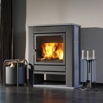 contemporary wood-burning stove (soapstone) THEATER MT 68/75  Flam
