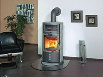 contemporary wood-burning stove (with warmer) HARK 35 B GT ECOPLUS Hark GmbH & Co. KG