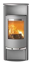 contemporary wood-burning stove (with warmer) LOTUS 9160 Broseley Fires