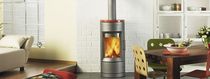 contemporary wood-burning stove BARI hase