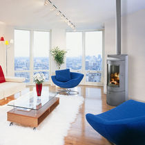 contemporary wood-burning stove LARIS RENE BRISACH