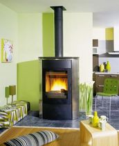 contemporary wood-burning stove (cast iron and steel) NAPOLI  GODIN
