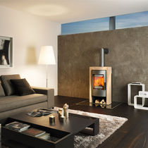 contemporary wood-burning stove (soapstone) FOX II Rika