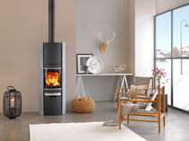contemporary wood-burning stove (soapstone) 58-9 HIGH TOP / 58-10 HIGH TOP SCAN