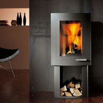 contemporary wood-burning stove (steel) IVO SKANTHERM